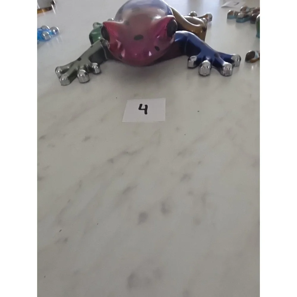 Large Handmade Resin Decorative Frog